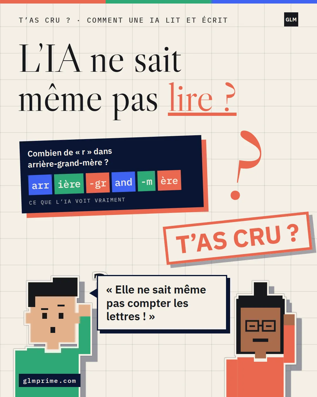 Miniature T’as cru : L’IA ne sait même pas lire ? Hugo : « Elle ne sait même pas compter les lettres ! »