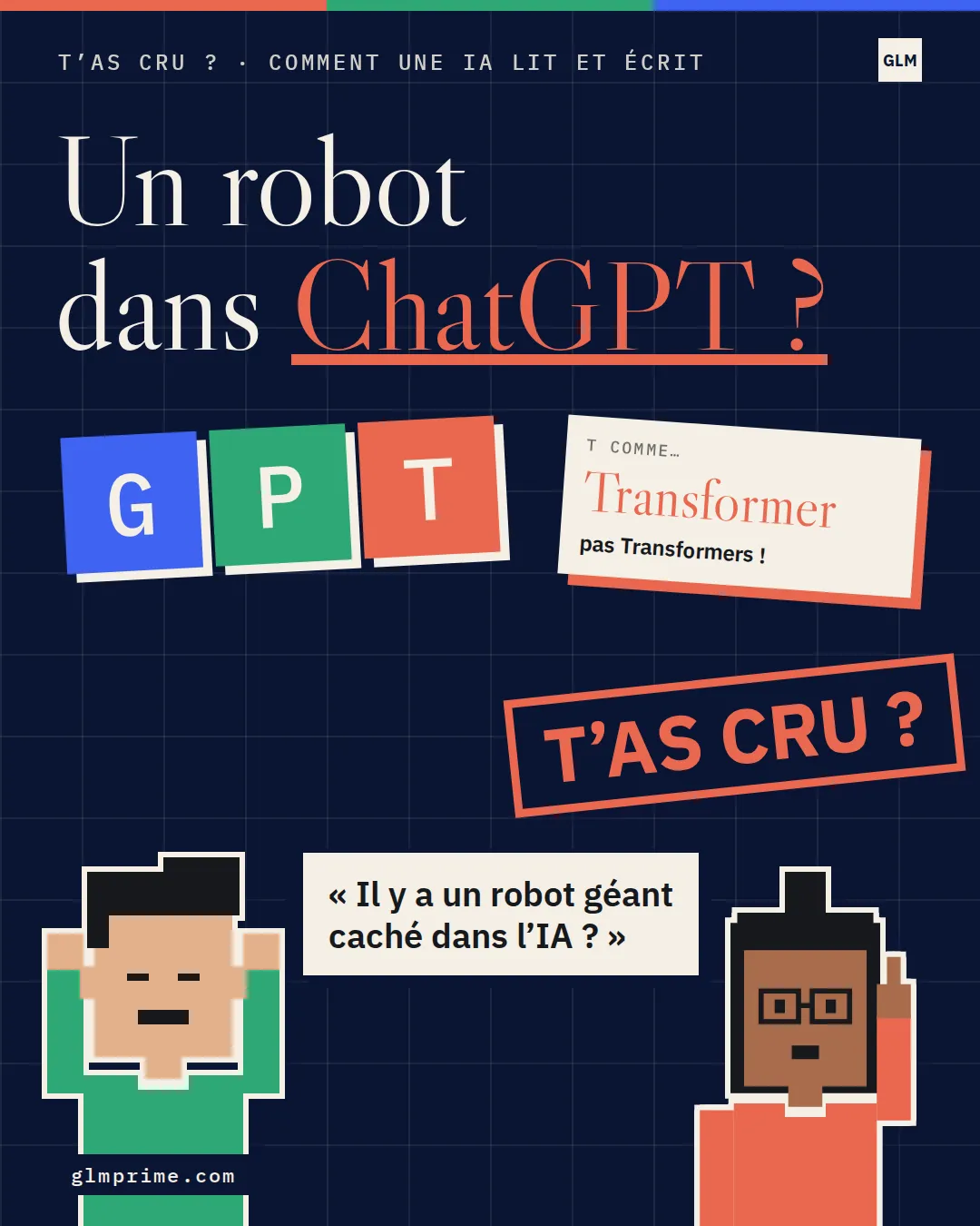 Miniature T’as cru : Un robot dans ChatGPT ? Hugo : « Il y a un robot géant caché dans l’IA ? »