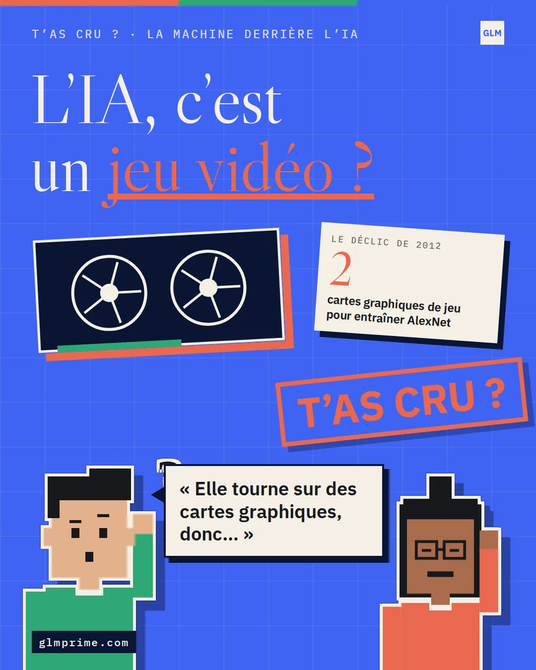 Miniature T’as cru : L’IA, c’est un jeu vidéo ? Hugo : « Elle tourne sur des cartes graphiques, donc… »